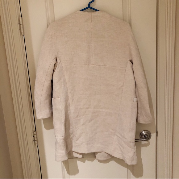 Zara Cream Colored Peacoat - Picture 5 of 8